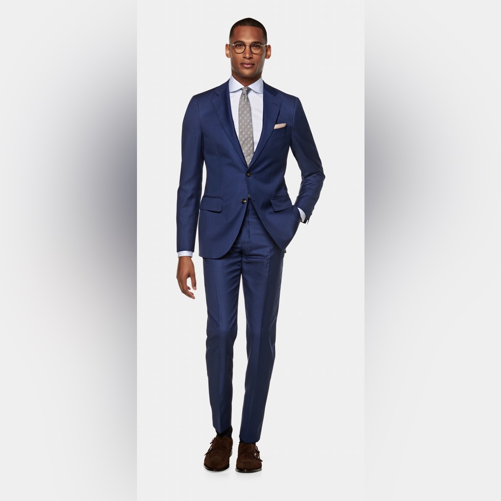 Mid blue Suitsupply suit jacket and pants
